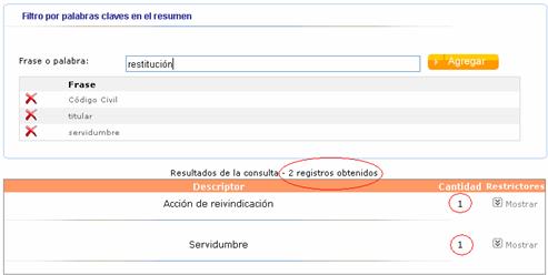 Imagen que muestra el campo de texto para digitar la frase o palabra clave.